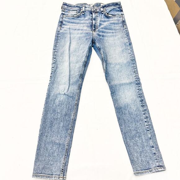 Rag & Bone Nina High-Rise Ankle Skinny Norwalk Denim Jeans Size 27 - Picture 2 of 8